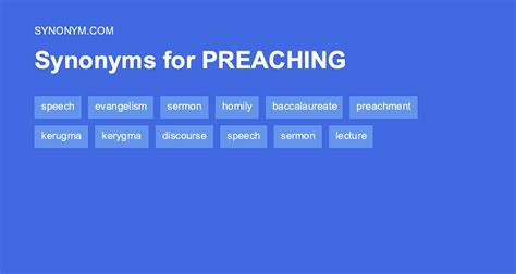 another word for preaching.
